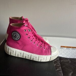 Pink sneakers
